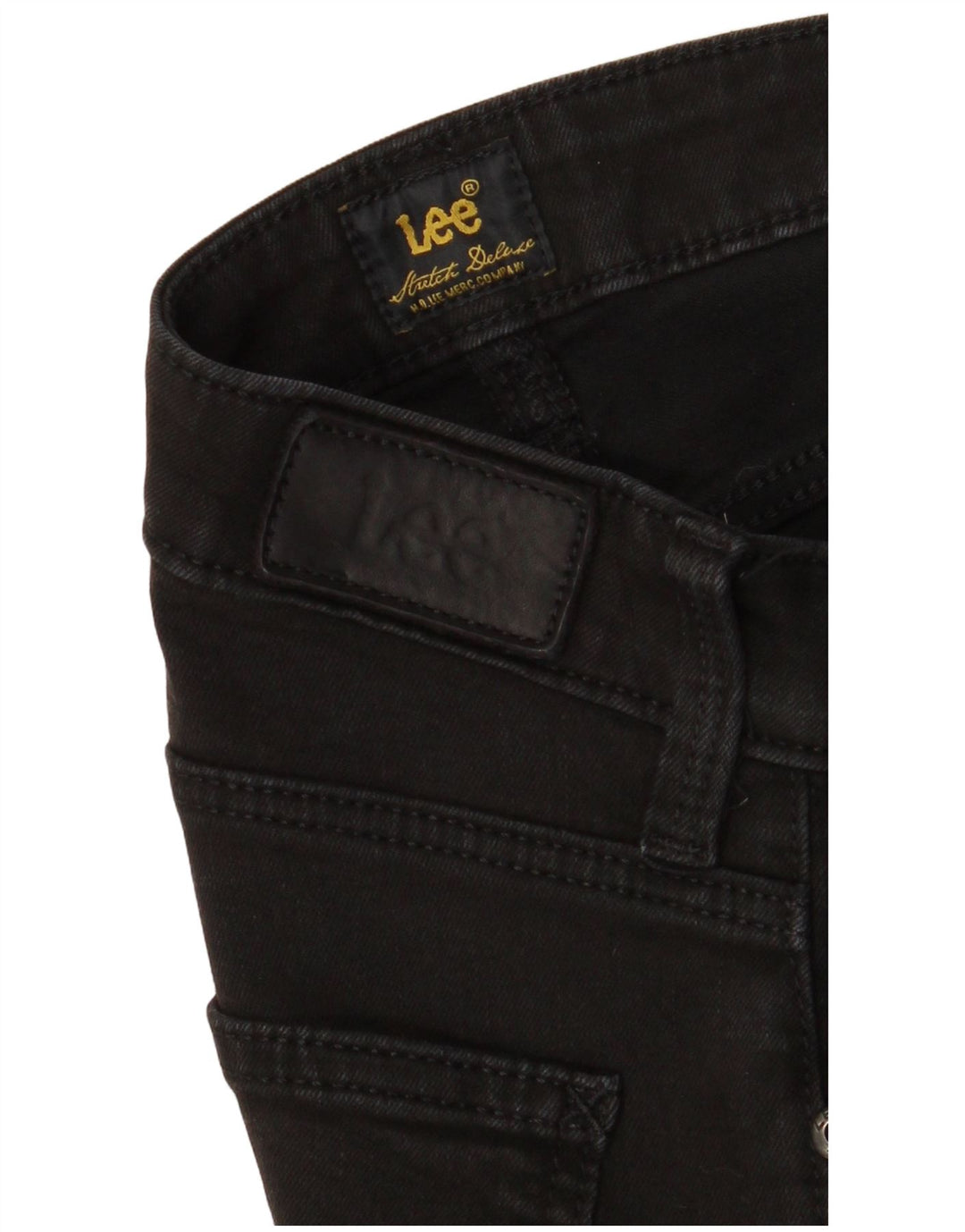 Lee Womens Straight Jeans W26 L28 Black