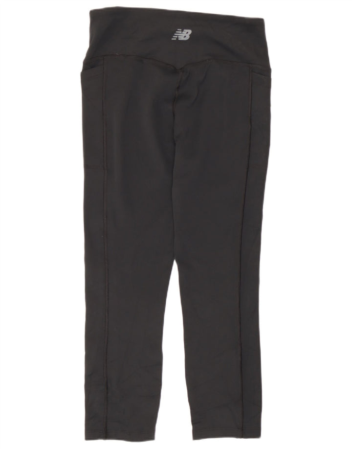 New Balance Womens Leggings UK 12 Medium  Black Polyester