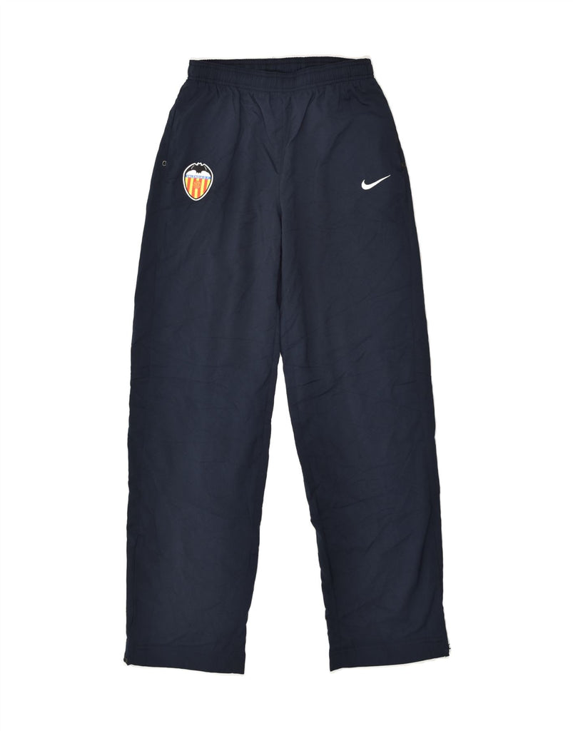 NIKE Boys Valencia Tracksuit Trousers 13-14 Years XL Navy Blue Polyester | Vintage Nike | Thrift | Second-Hand Nike | Used Clothing | Messina Hembry 