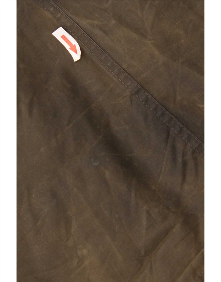 Barbour Mens Waxed Cotton Jacket UK 38 Medium Khaki Cotton