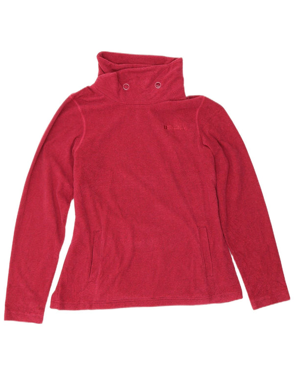 Mountain Warehouse Womens Fleece Jumper UK 12 Medium Red Polyester