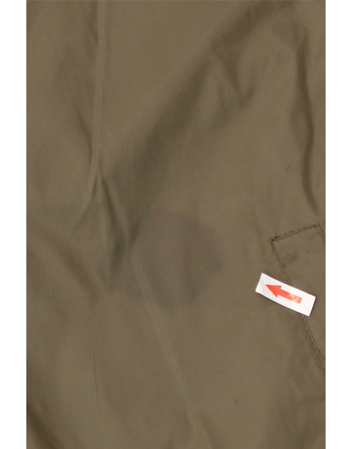 French Connection Mens Bomber Jacket UK 44 2XL Khaki Polyamide