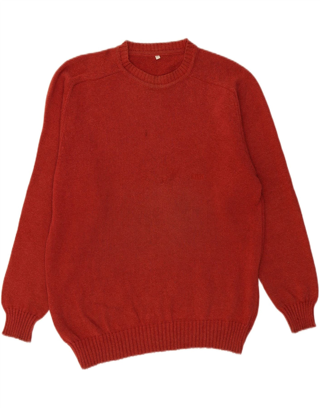 VINTAGE Mens Crew Neck Jumper Sweater XL Red
