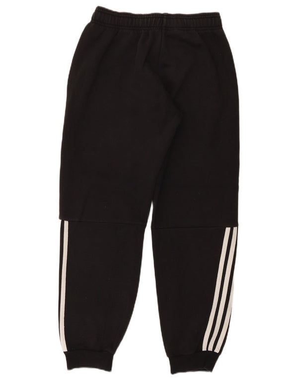 Adidas Boys Tracksuit Trousers Joggers 11-12 Years Black Cotton