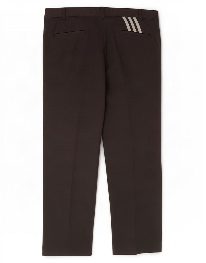 Adidas Mens Straight Suit Trousers W40 L30 Black Polyester