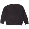 Marks & Spencer Mens V-Neck Jumper Sweater XL Navy Blue Acrylic