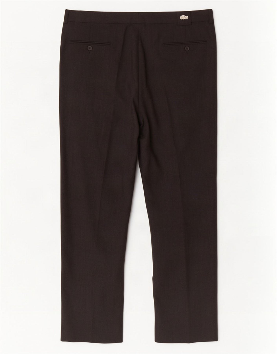 Lacoste Mens Pegged Suit Trousers Size 46 Large W36 L27 Grey Wool