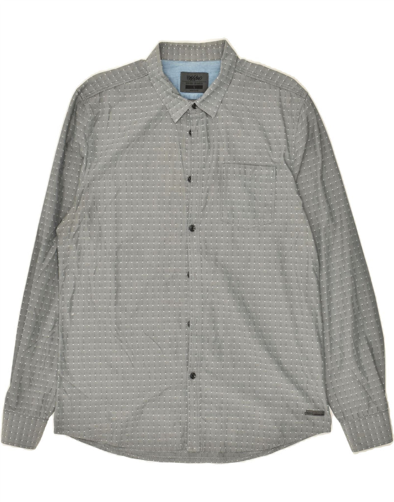 MOSSIMO Mens Shirt Large Grey Argyle/Diamond | Vintage Mossimo | Thrift | Second-Hand Mossimo | Used Clothing | Messina Hembry 