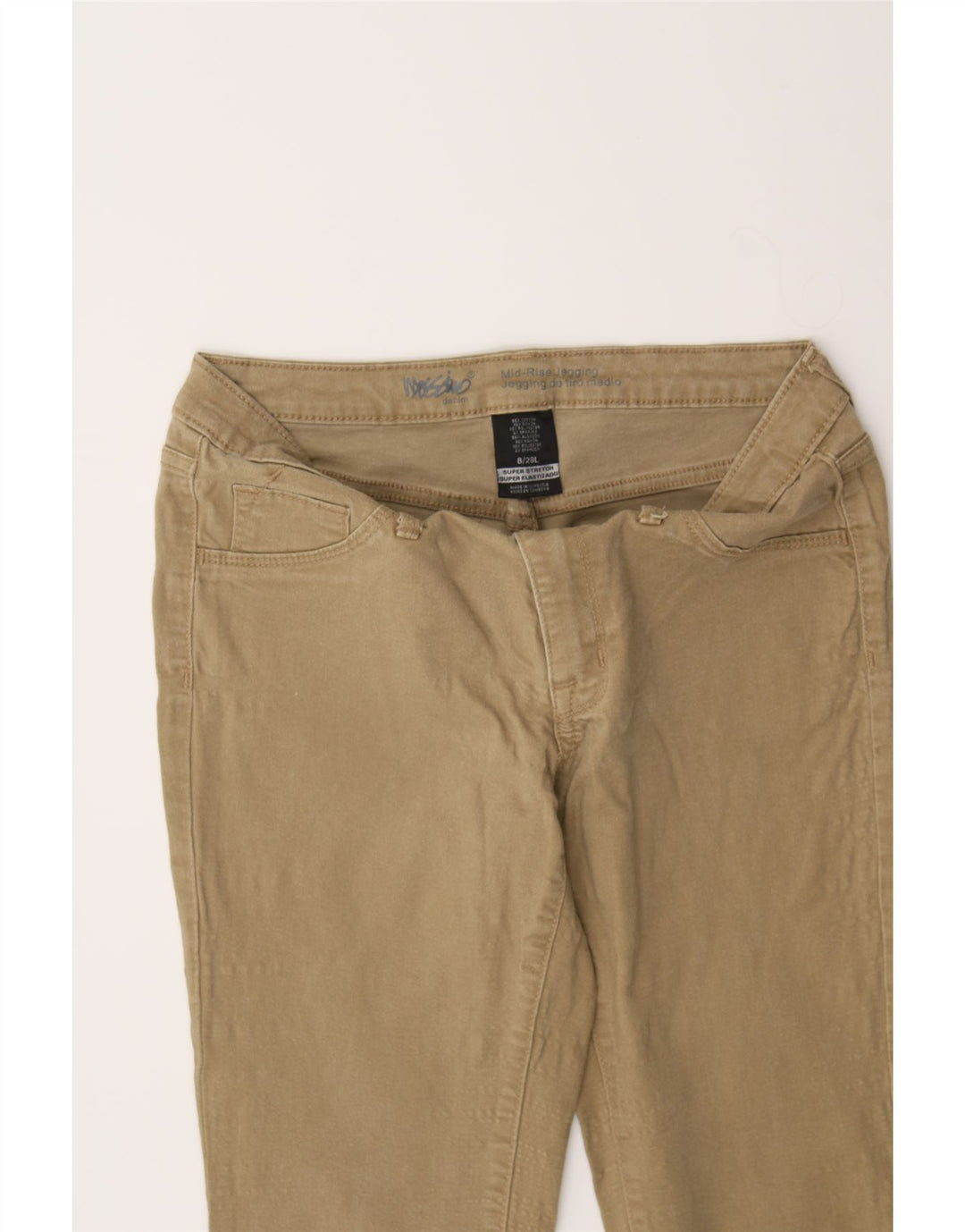 MOSSIMO Womens Mid Rise Jegging Jeans US 8 Medium W30 L31 Beige Cotton Vintage Mossimo and Second-Hand Mossimo from Messina Hembry 