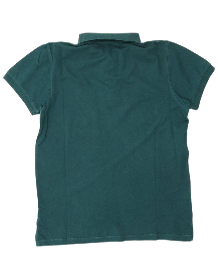 LIU JO Mens Regular Fit Polo Shirt Medium Green Cotton