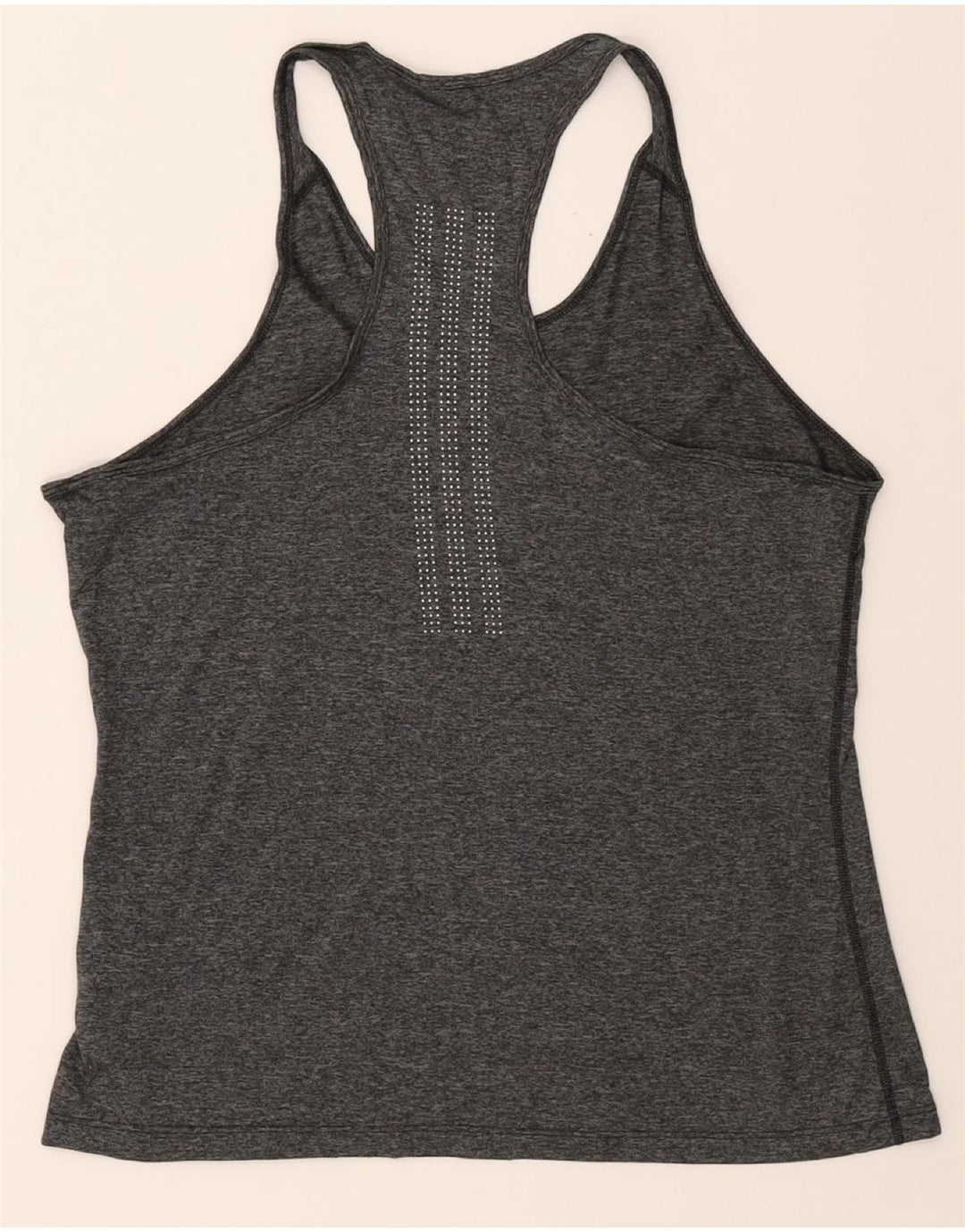 ADIDAS Womens Vest Top UK 16/18 Large Grey Polyester Vintage Adidas and Second-Hand Adidas from Messina Hembry 