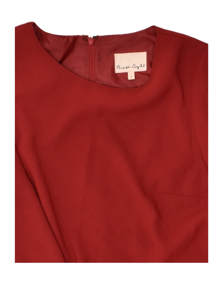 PHASE EIGHT Womens A-Line Dress UK 12 Medium  Red Polyester | Vintage Phase Eight | Thrift | Second-Hand Phase Eight | Used Clothing | Messina Hembry 
