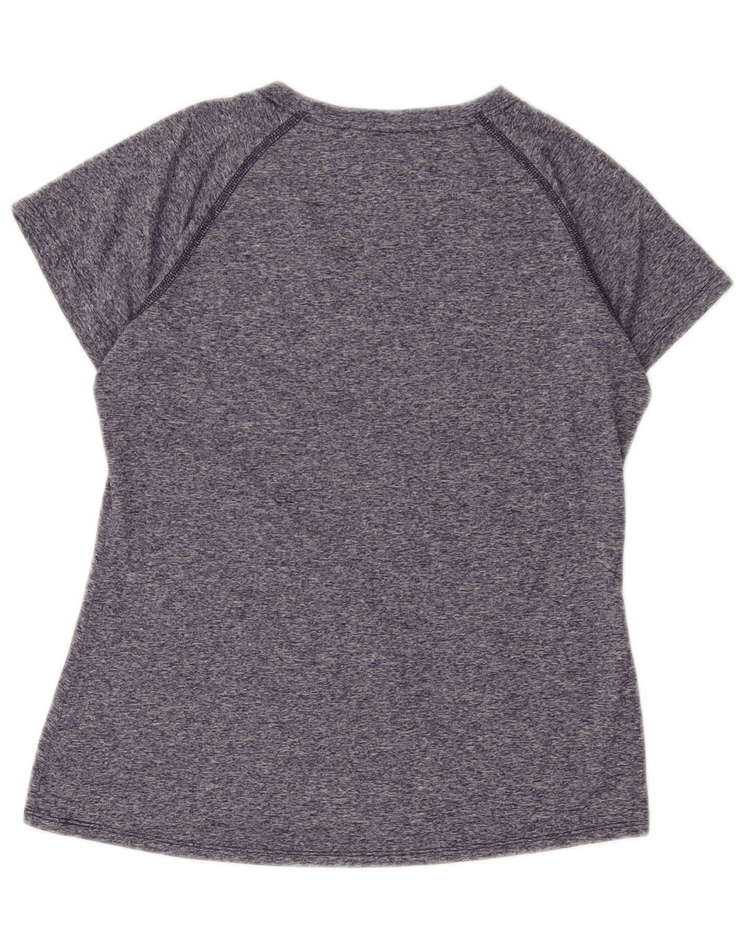 The North Face Womens T-Shirt Top UK 12 Medium Navy Blue Flecked Polyester