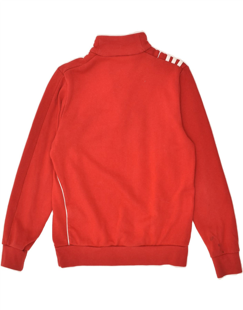 ADIDAS Boys Zip Neck Sweatshirt Jumper 11-12 Years Red Cotton | Vintage Adidas | Thrift | Second-Hand Adidas | Used Clothing | Messina Hembry 