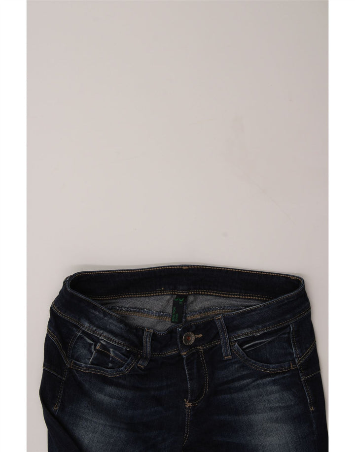 BENETTON Womens Slim Jeans W30 L28 Navy Blue Vintage Benetton and Second-Hand Benetton from Messina Hembry 