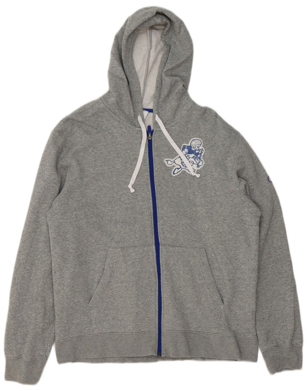 Nike Mens Dallas Cowboys Graphic Zip Hoodie Sweater Medium Grey Flecked