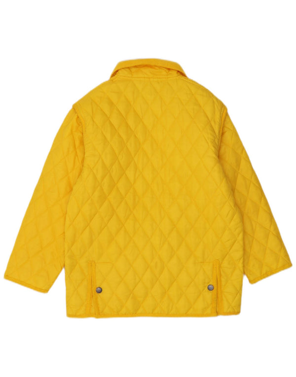Brugi Mens Quilted Jacket UK 40 Large Yellow Polyamide