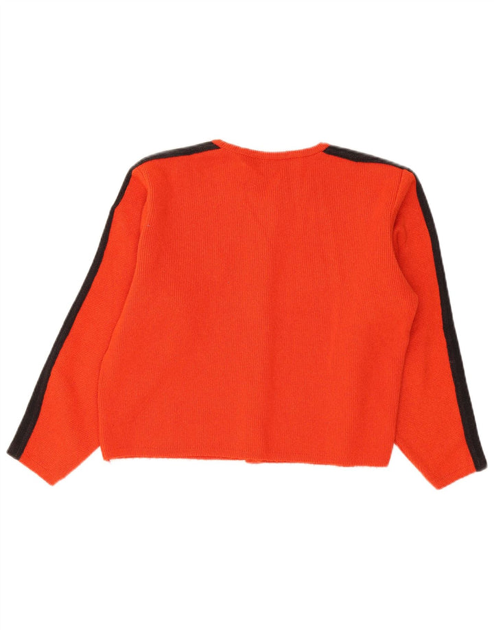 Kookai Womens Bolero Jumper UK 14 Medium Red Colourblock