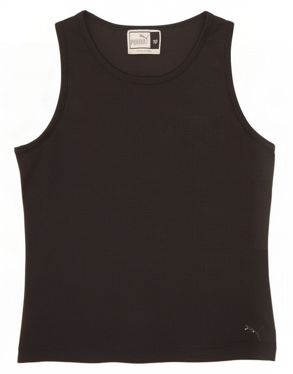 Puma Womens Vest Top UK 10 Small Black Polyester