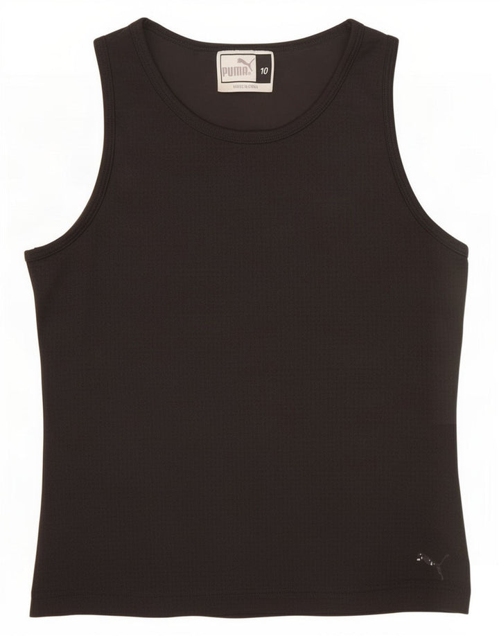 Puma Womens Vest Top UK 10 Small Black Polyester