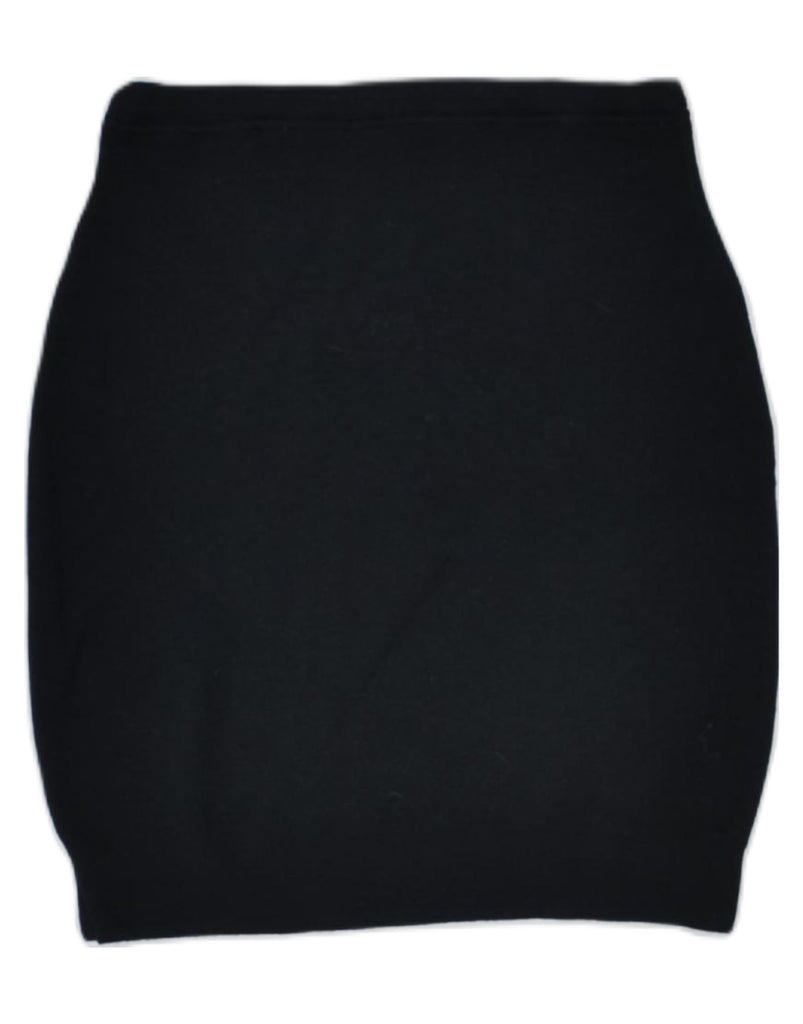 VINTAGE Womens Pencil Skirt W28 Medium Black Wool | Vintage | Thrift | Second-Hand | Used Clothing | Messina Hembry 