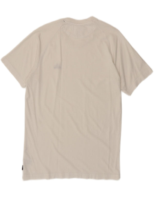 Adidas Mens T-Shirt Top Small Off White Cotton
