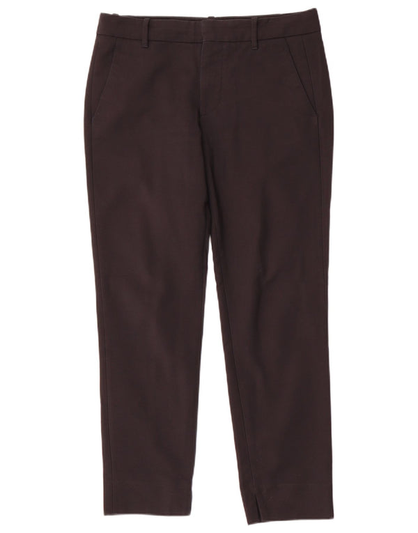 Zara Womens Slim Chino Trousers Small W26 L27 Black Cotton