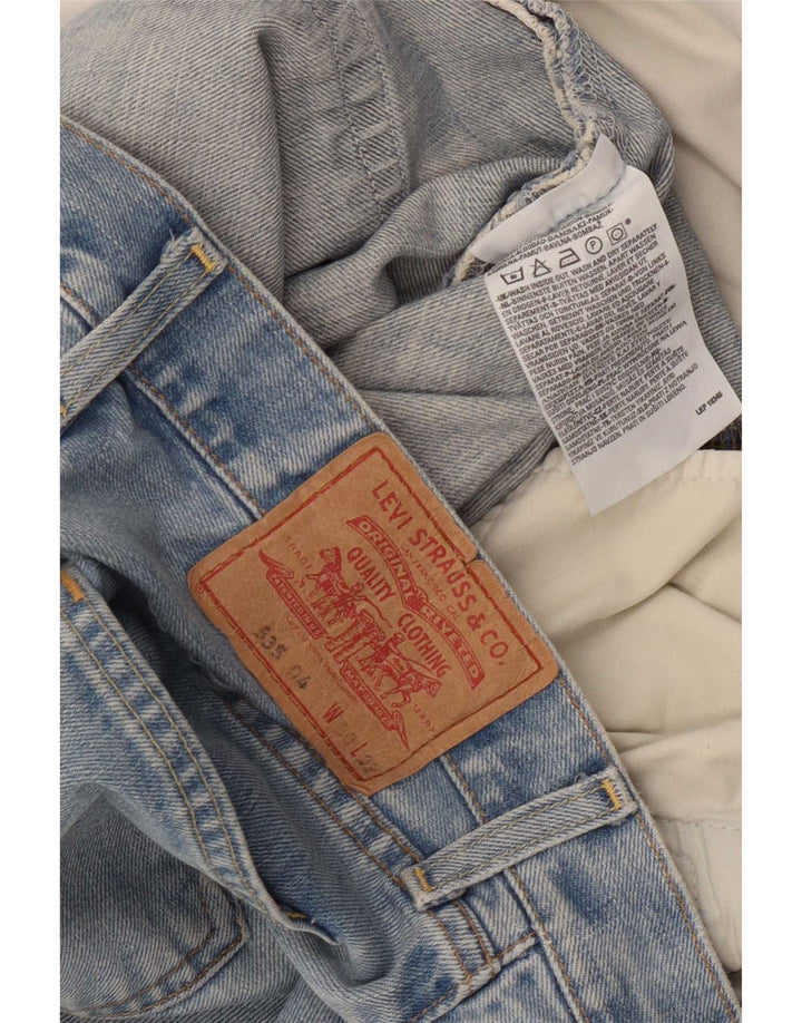 Levi's Mens 535 Bootcut Jeans W30 L32 Blue Cotton