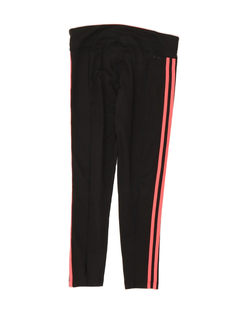 ADIDAS Womens Leggings UK 8/10 Small  Black Polyester Vintage Adidas and Second-Hand Adidas from Messina Hembry 