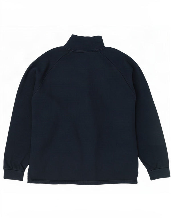 North Sails Mens Zip Neck Sweatshirt Jumper XL Navy Blue Cotton