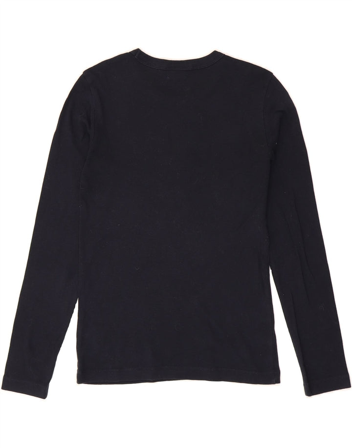 CHAMPION Womens Top Long Sleeve UK 14 Large Black Vintage Champion and Second-Hand Champion from Messina Hembry 