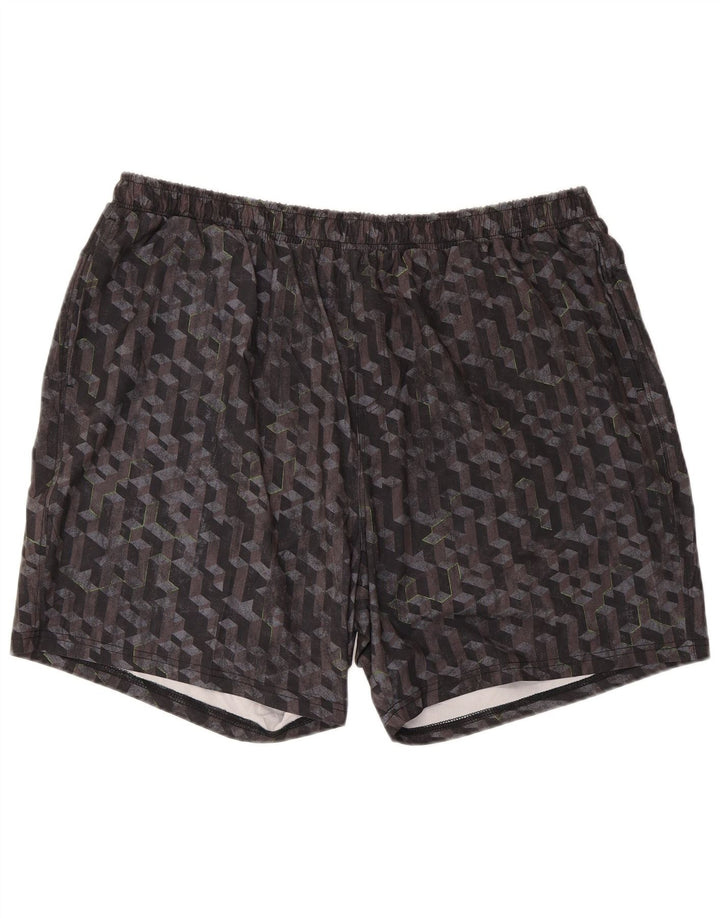 Mountain Warehouse Mens Sport Shorts 2XL Black Geometric Polyester