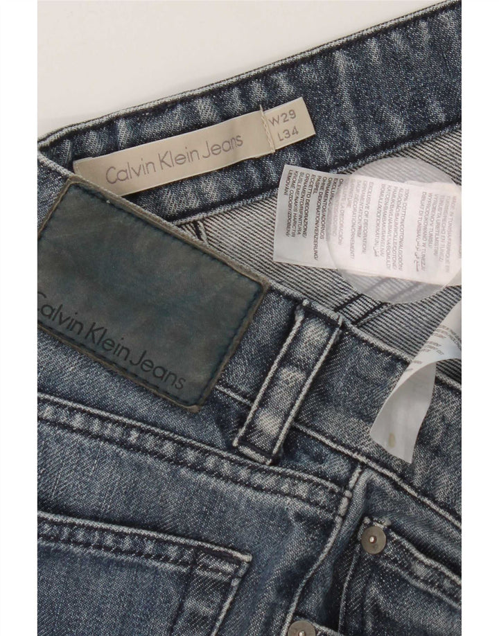Calvin Klein Mens Slim Jeans W29 L29 Blue Cotton
