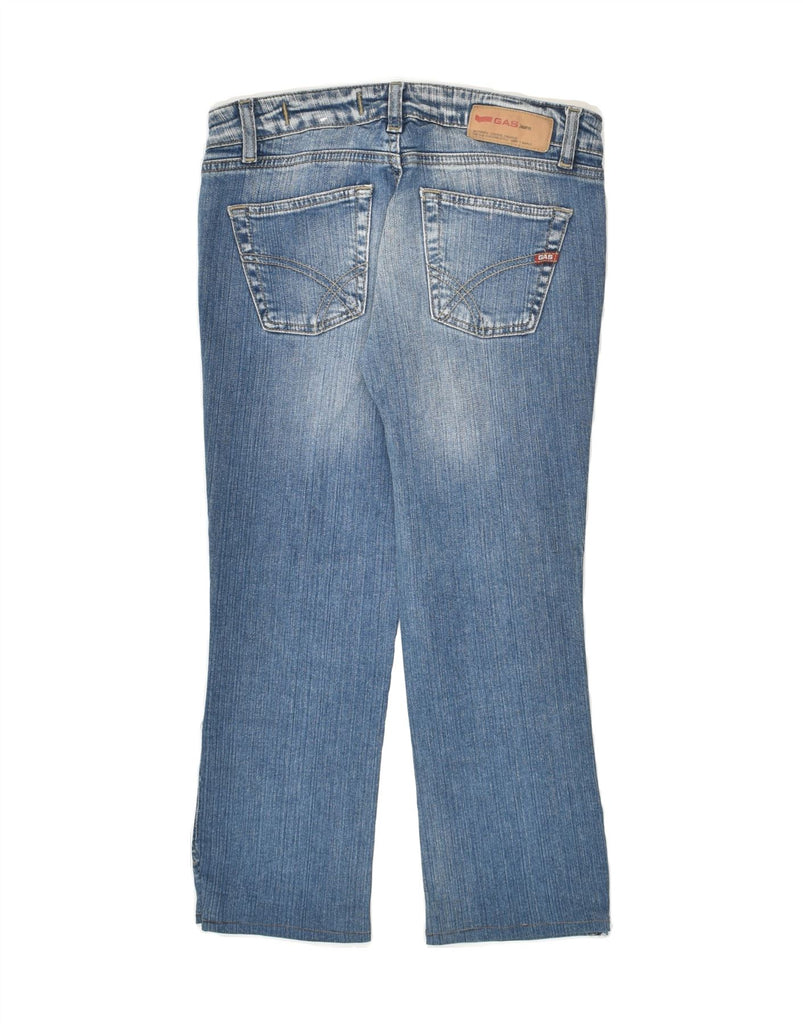 GAS Womens Cropped Jeans W26 L21 Blue Cotton | Vintage Gas | Thrift | Second-Hand Gas | Used Clothing | Messina Hembry 