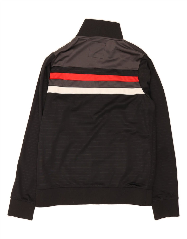 JACK & JONES Mens Tracksuit Top Jacket Large Black Striped Polyester Vintage Jack & Jones and Second-Hand Jack & Jones from Messina Hembry 