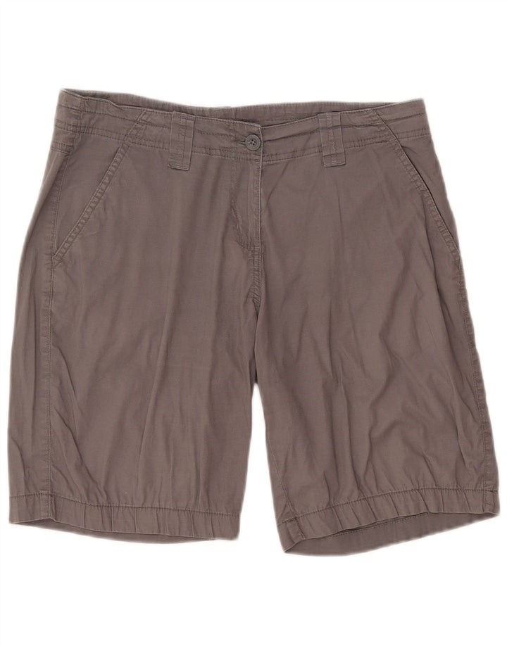 Mountain Warehouse Womens Chino Shorts UK 12 Medium W32  Grey Cotton
