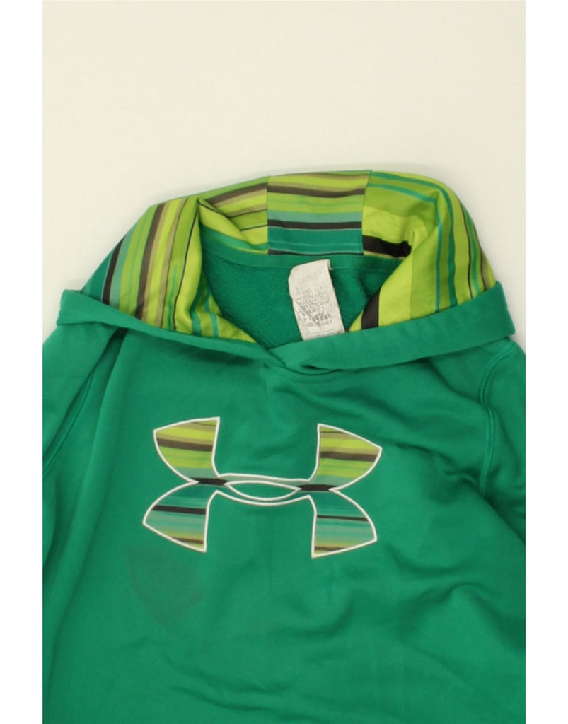 UNDER ARMOUR Boys Graphic Hoodie Jumper 11-12 Years Green | Vintage Under Armour | Thrift | Second-Hand Under Armour | Used Clothing | Messina Hembry 