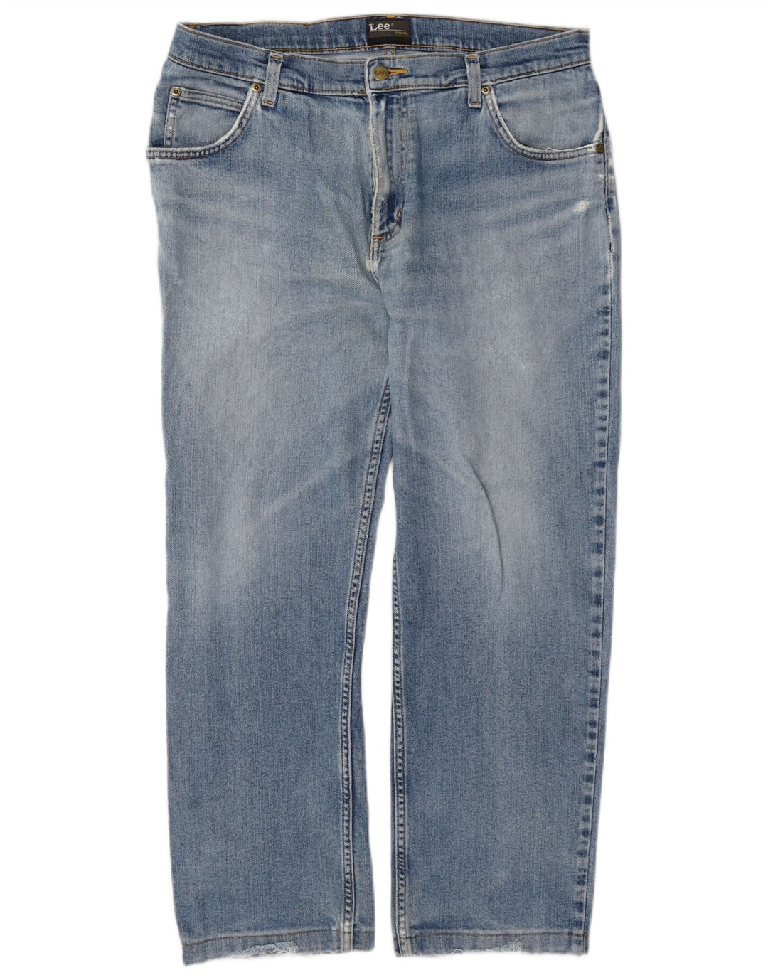 Lee Mens Brooklyn Straight Jeans W36 L27 Blue Cotton