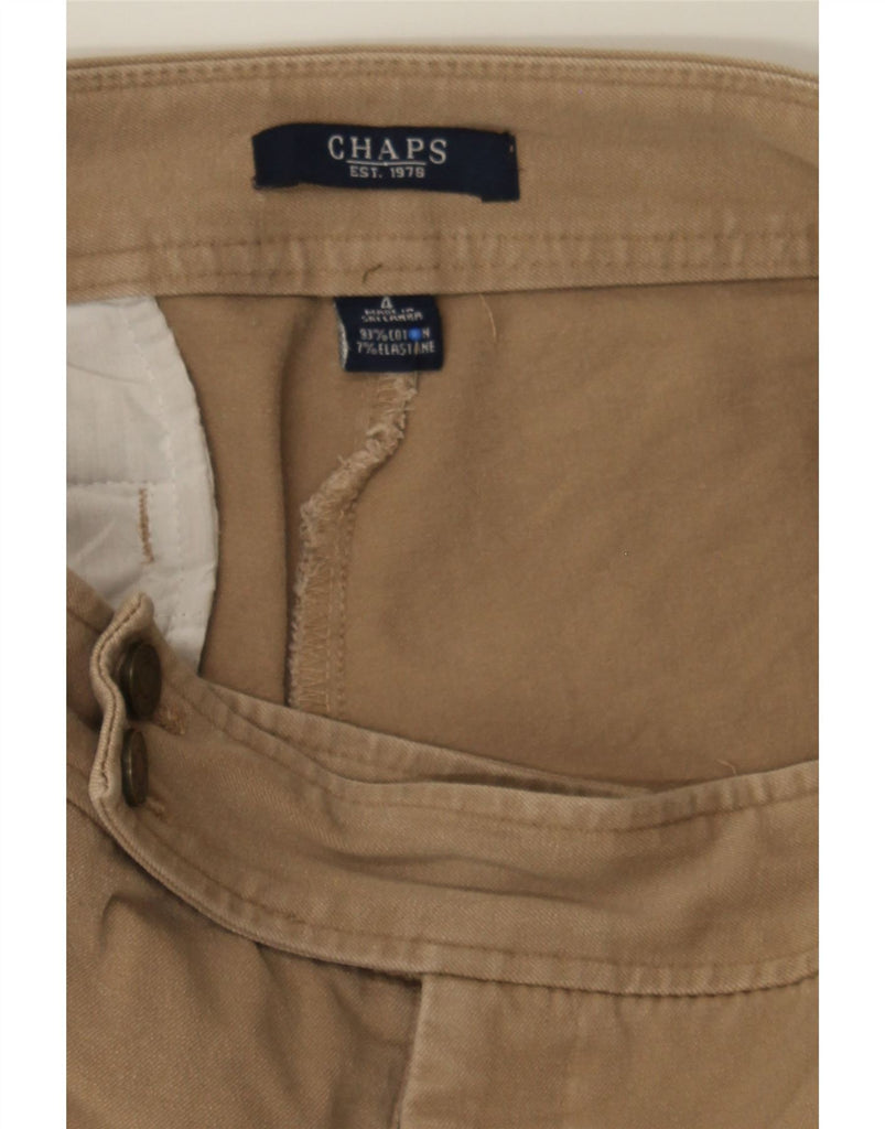 CHAPS Womens Straight Capri Trousers US 4 Small W30 L20 Beige Cotton Vintage Chaps and Second-Hand Chaps from Messina Hembry 