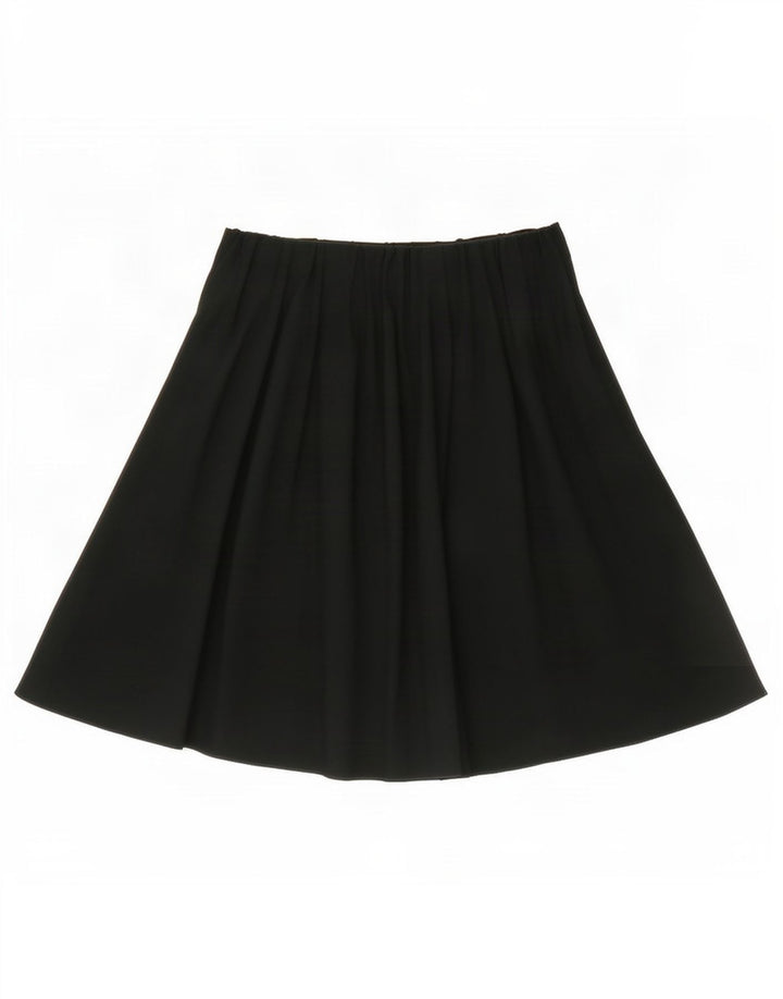 Zara Womens Pleated Skirt Small W26 Green Viscose