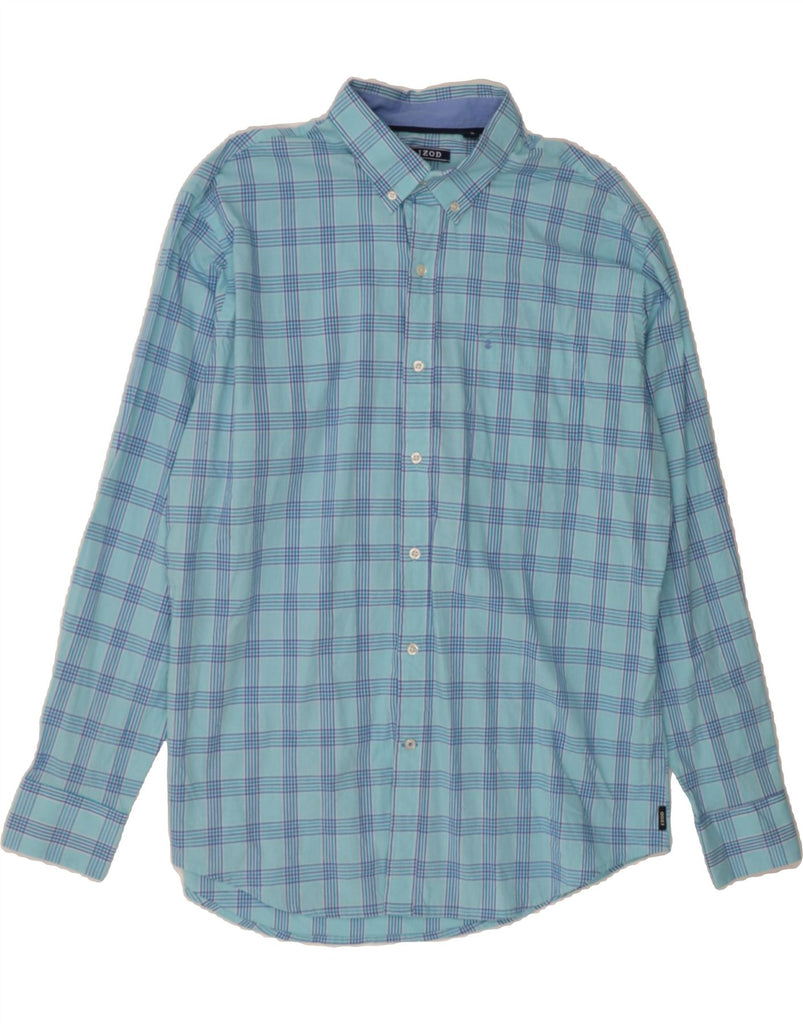 IZOD Mens Shirt XL Blue Check Vintage Izod and Second-Hand Izod from Messina Hembry 