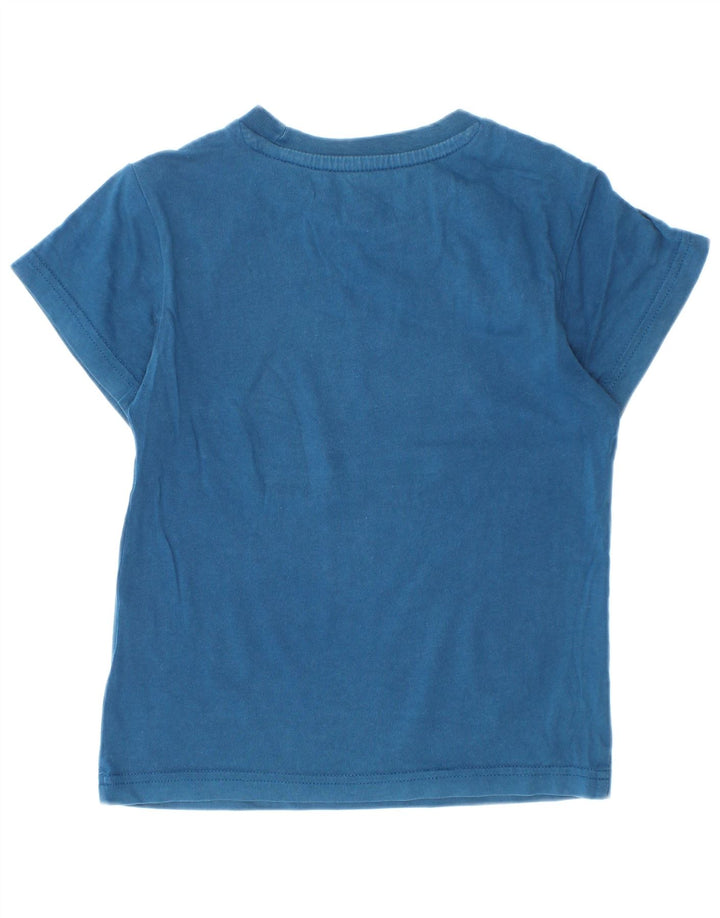 Adidas Boys Graphic T-Shirt Top 4-5 Years Small Blue