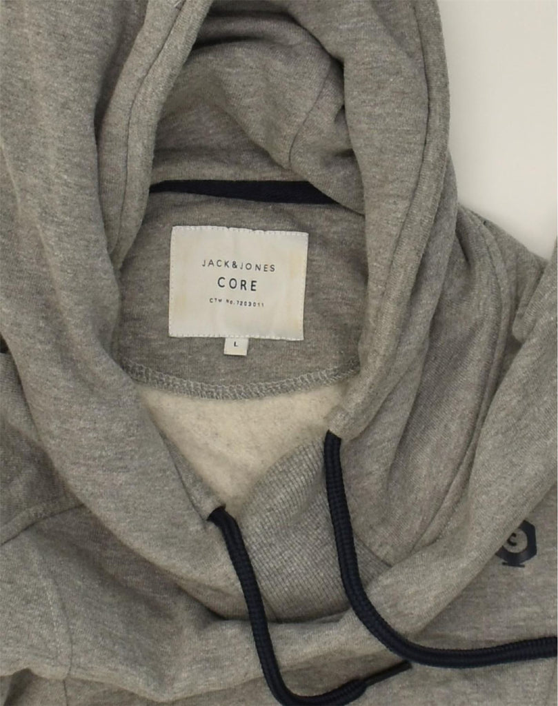 JACK & JONES Mens Hoodie Jumper Large Grey Cotton | Vintage Jack & Jones | Thrift | Second-Hand Jack & Jones | Used Clothing | Messina Hembry 