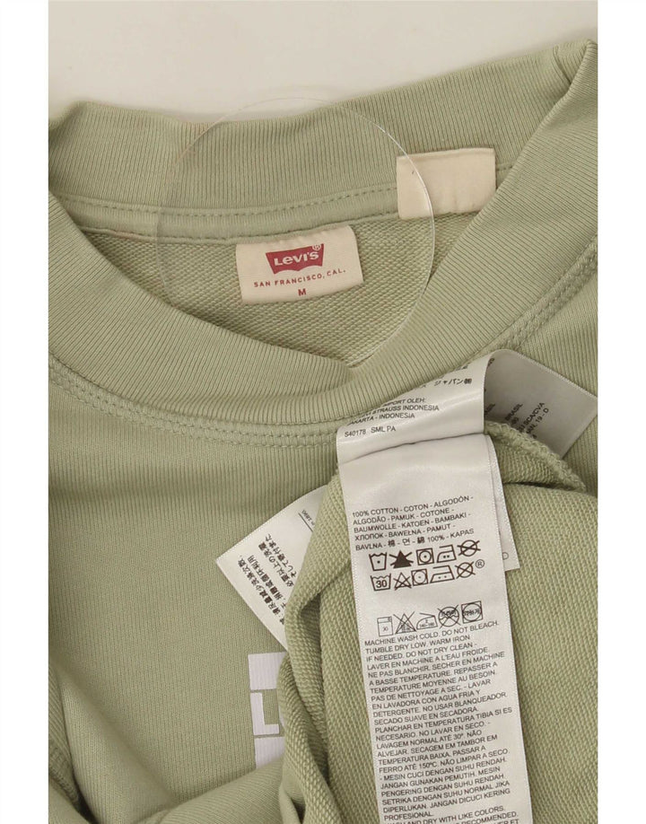 Levi's Mens Sweatshirt Jumper Medium Green Cotton