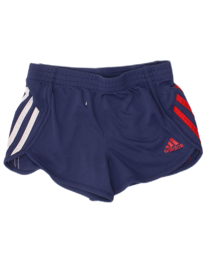 Adidas Girls Sport Shorts 4-5 Years Navy Blue Polyester