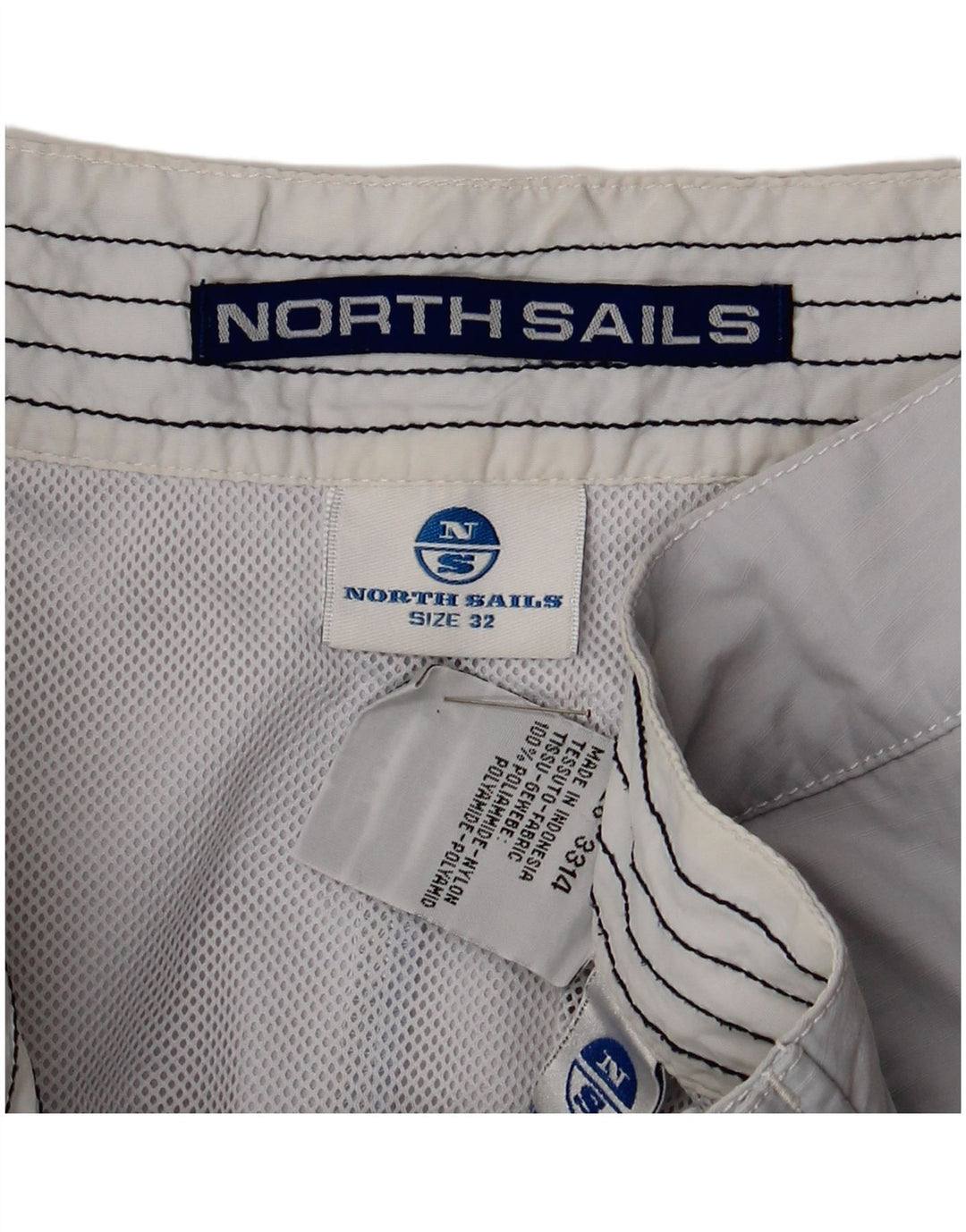 North Sails Mens Graphic Swimming Shorts Medium  Grey Nylon