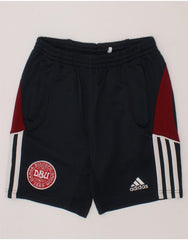 ADIDAS Boys Climacool Sport Shorts 7-8 Years  Navy Blue Colourblock