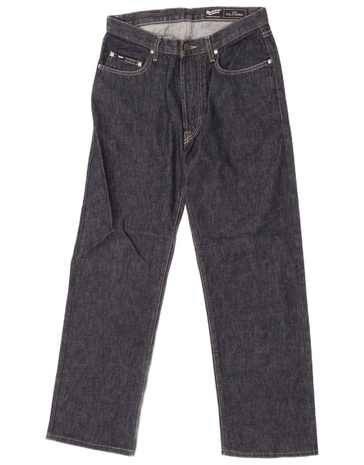 Gas Mens Straight Jeans W31 L29 Navy Blue