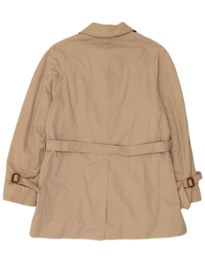 AQUASCUTUM Womens Trench Coat UK 14 Medium Beige