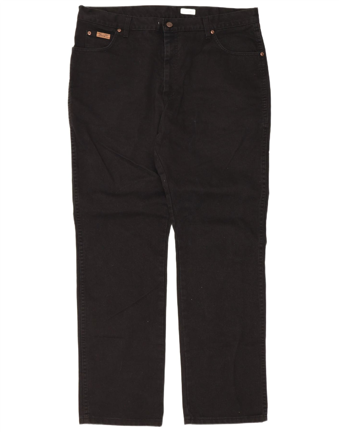 Wrangler Mens Texas Straight Jeans W40 L34 Black Cotton
